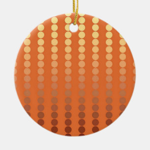 Atlantische Punkte - Rost und Gold Keramikornament