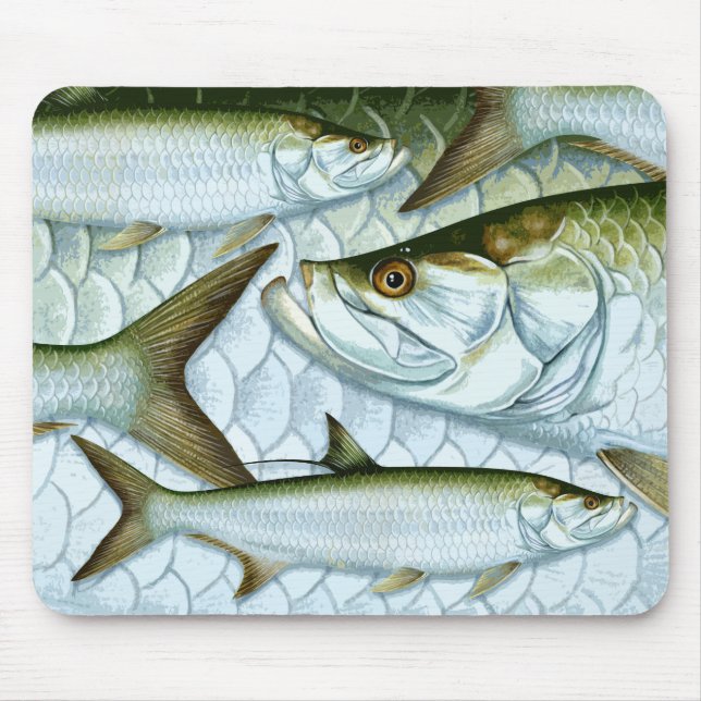 Atlantische Tarpon-Mausunterlage Mousepad (Vorne)