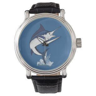 Atlantischer blauer Speerfisch Armbanduhr