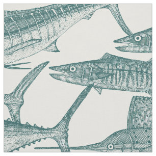 Atlantischer Fisch-Jade-Stoff Stoff