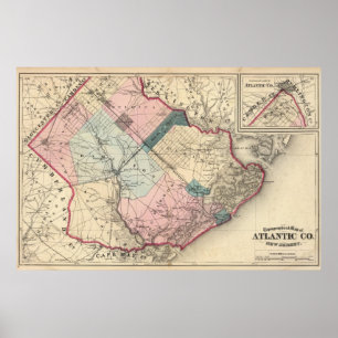 Atlantischer Landkreis, NJ Poster