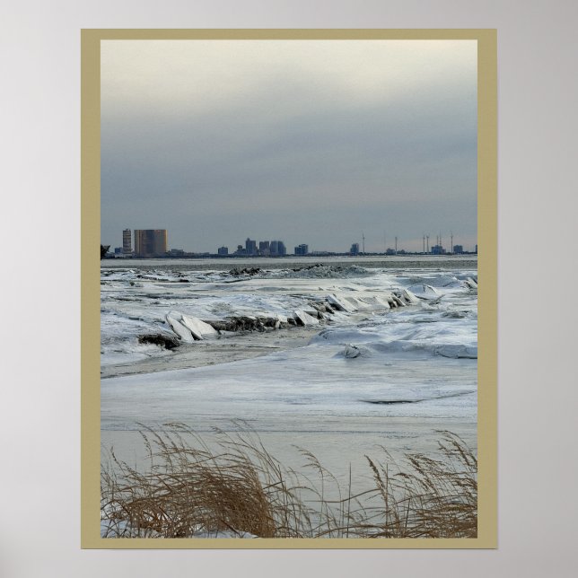 Atlantischer Ozean Gefrorener Poster (Vorne)