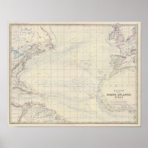 Atlantischer Ozean Poster