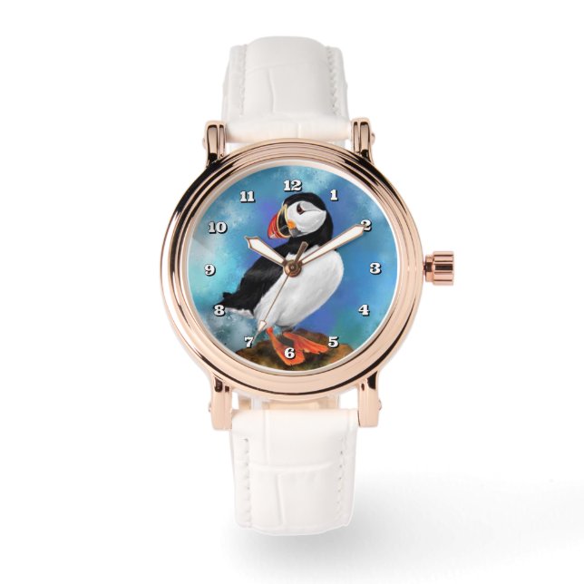 Atlantischer Papageientaucher Beobachten Armbanduhr (Vorderseite)