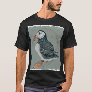 Atlantischer Puffsänger Art Zeichnend T-Shirt