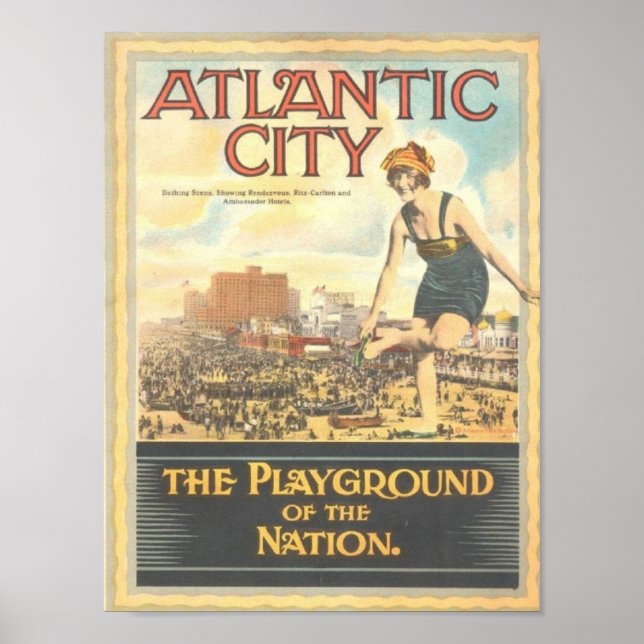 Atlantischer Spielplatz der Nation Poster (Vorne)