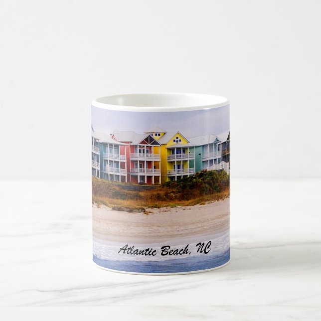 Atlantischer Strand, NC-Kaffee-Tasse Tasse (Mittel)