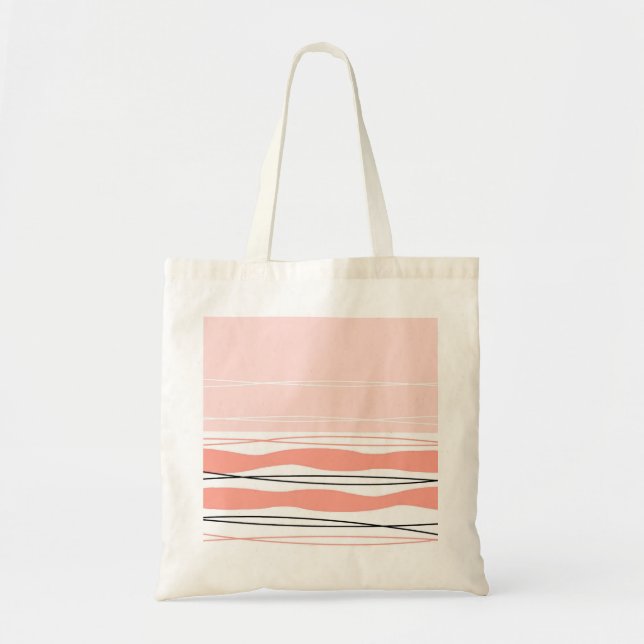 Atlantischer Streifen Rosa Tasche (Vorne)