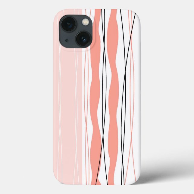 Atlantischer Stripe Pink vertikaler iPad-Fall Case-Mate iPhone Hülle (Rückseite)