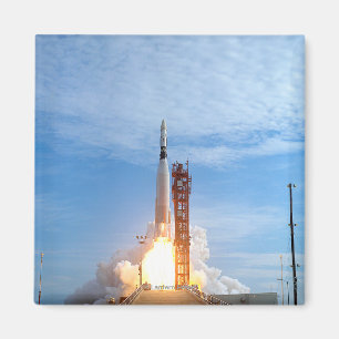 Atlas Agena Zielfahrzeug-Rettungsring für Gemini 1 Magnet