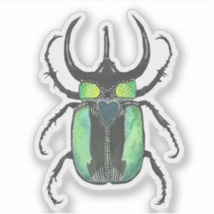 Atlas Beetle Liebe Bug Aufkleber