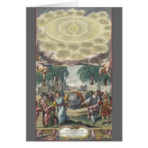 Atlas Coelestis von Doppelmaier, Vintag Astronomie