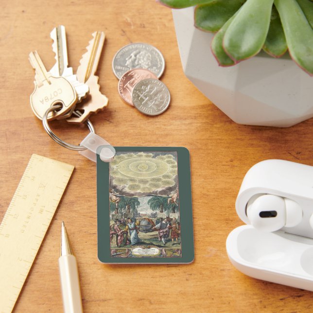 Atlas Coelestis von Doppelmaier, Vintag Astronomie Schlüsselanhänger (Schreibtisch)