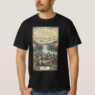 Atlas Coelestis von Doppelmaier, Vintage Astronomi T-Shirt