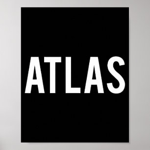 Atlas - Cooles neues lustiges Namens Fan-Geschenk Poster