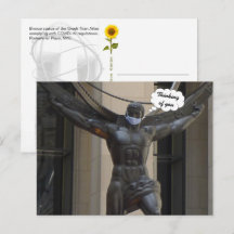 Atlas, Denken Sie an Sie - NYC H Postkarte