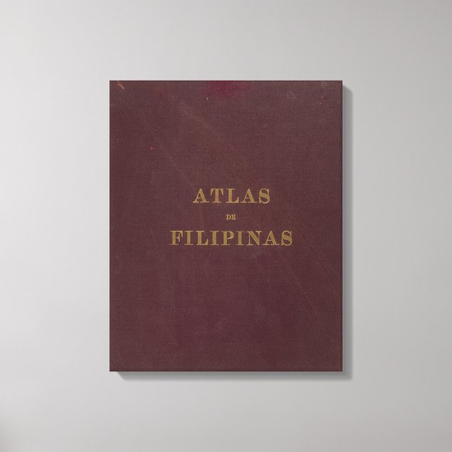 Atlas der Philippinen Leinwanddruck (Vorderseite)