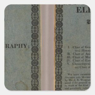 Atlas, der Worcesters Inbegriff begleitet Quadratischer Aufkleber