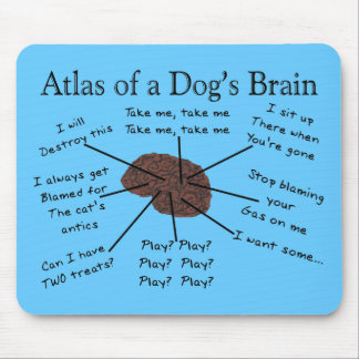 Atlas des Gehirns eines Hundes Mousepad