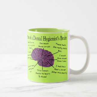 Atlas des Gehirns eines Zahnarztes Zweifarbige Tasse