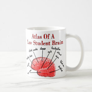 Atlas des Jurastudent-Gehirns Tasse