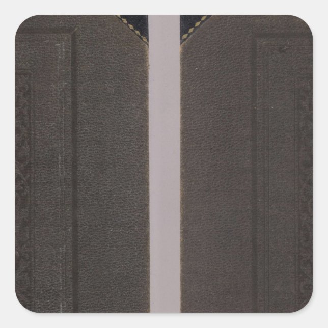 Atlas des Landkreises Fresno Quadratischer Aufkleber (Vorderseite)