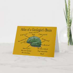 Atlas eines Geologen's Brain Funny Gifts Karte