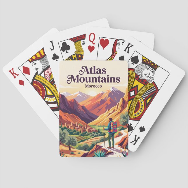 Atlas-Gebirge Marokko Spielkarten (Rückseite)