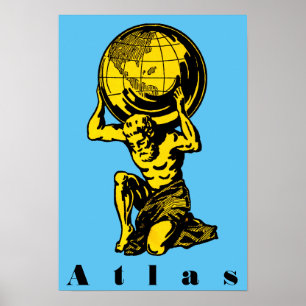 Atlas Griechische Mythologie Inspiration Poster