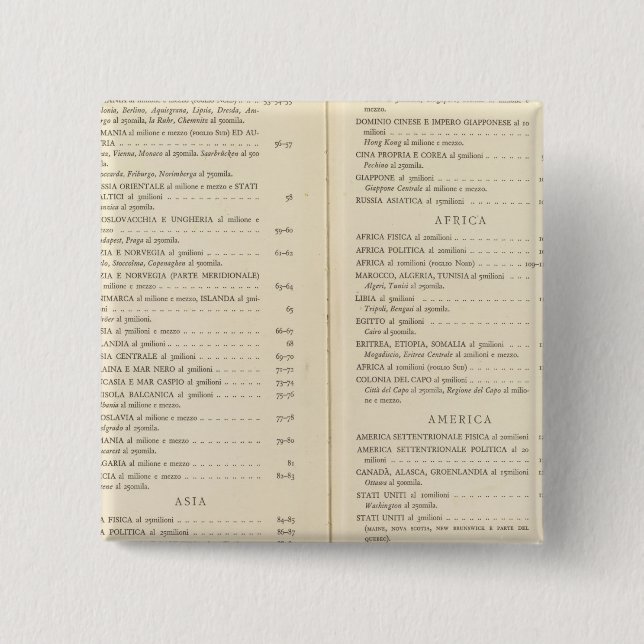 Atlas International Button (Vorderseite)