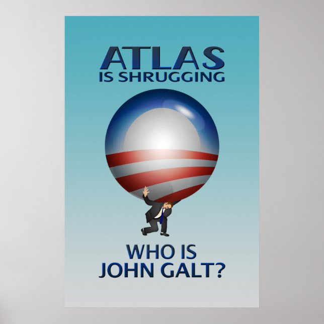 Atlas ist ein schrockiges Poster (Vorne)