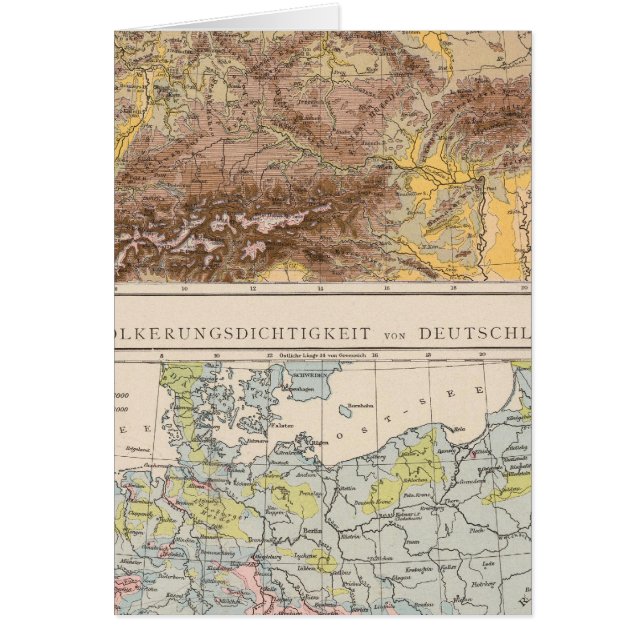 Atlas-Karte Mitteleuropas (Vorne)