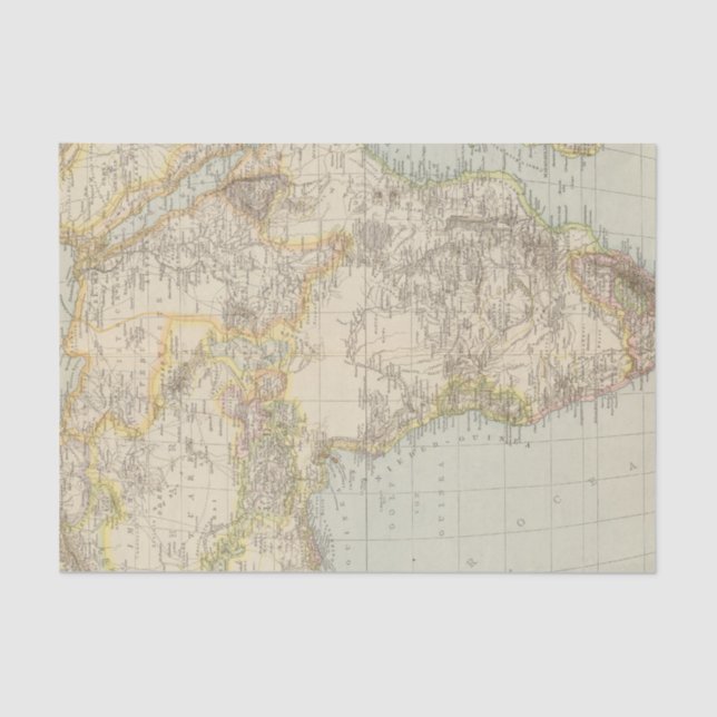 Atlas-Karte von Afrika Seidenpapier (Vorderseite)