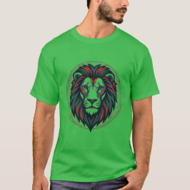 Atlas-Löwe T-Shirt | Marokkanisches Löwenkopf-Shir