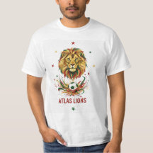 Atlas-Löwen-T-Shirt – Marokkanischer Fußballstolz