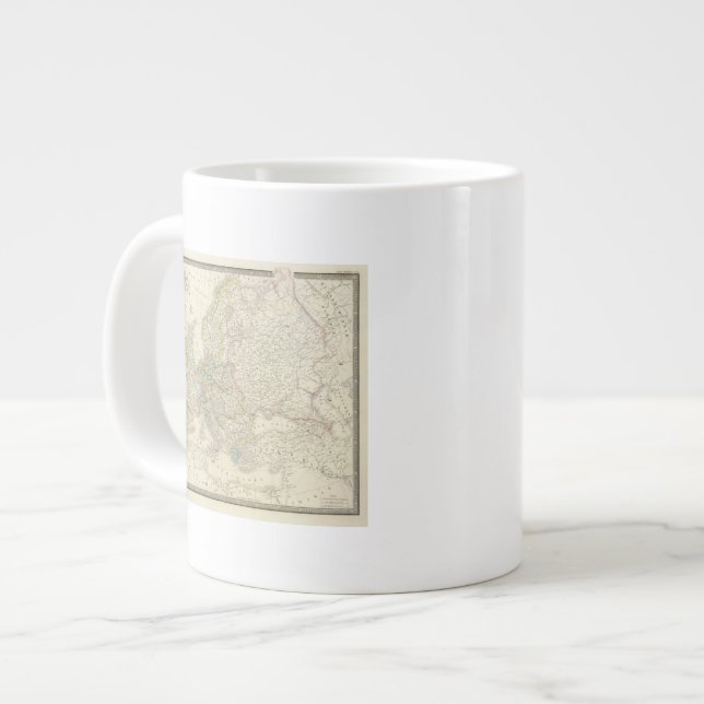 Atlas Map of Europe Jumbo-Tasse (Vorderseite Links)