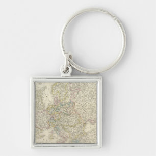 Atlas Map of Europe Schlüsselanhänger