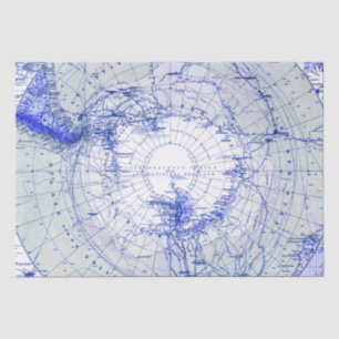 Atlas Map Seidenpapier