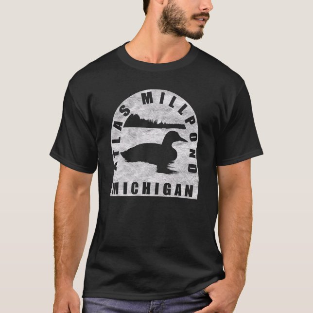 Atlas Millpond Loon Michigan T-Shirt (Vorderseite)