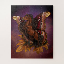 Atlas Moth Fairy Horse Poster Puzzle