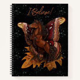 Atlas Moth Fairy Horse Sketchbook Notebook Notizbuch