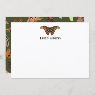 Atlas Moth Personalisiert Stationery Note Card Einladung