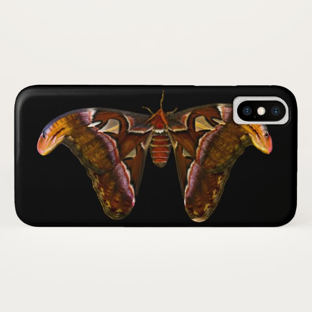 Atlas Moth - Snake Head Case-Mate iPhone Hülle (Rückseite (Horizontal))