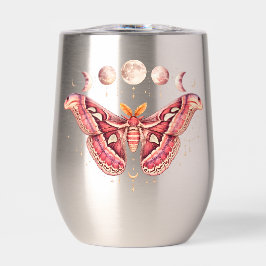 Atlas-Motte Celestial Mondphase | Boho Lunar Kunst