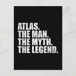Atlas-Name, Atlas Der Mann Der Mythos Die Legende Postkarte