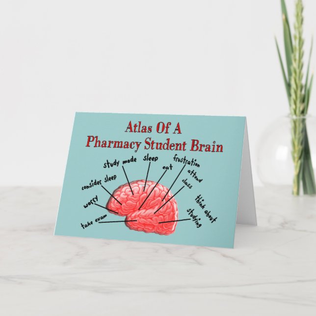 Atlas of a Pharmacy Student Brain Karte (Vorderseite)