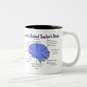 Atlas of a Remüde Teacher's Brain Gfits Zweifarbige Tasse
