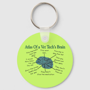 Atlas of a Vet Tech's Brain Schlüsselanhänger