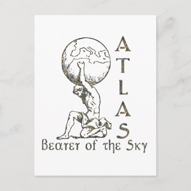 Atlas Postkarte (Vorderseite)