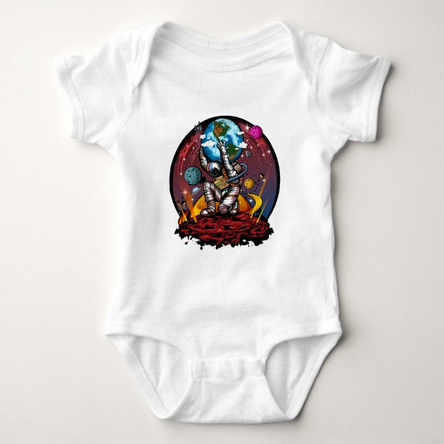 Atlas Space Man Baby Strampler (Vorderseite)